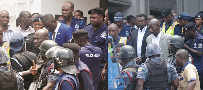 Mugabe and Alistair being led to his new ‘home’